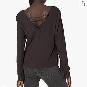 Nicole Miller Black Blouse Top NWT Size Large